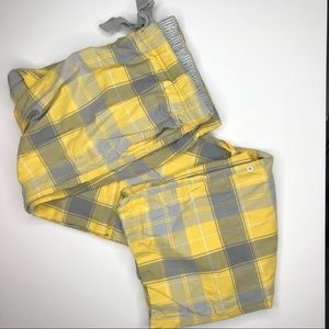 Plaid gray and yellow Aero pajama pants